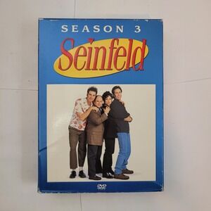 Sony Seinfeld DVD Season 3 Box Set 4-Disc Collection 22 Episodes 90s Sitcom